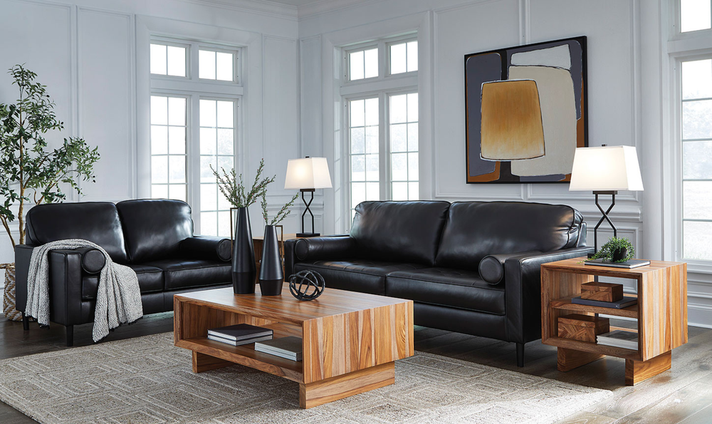 Modern Heritage Bryceview Leather Living Room Set-jennifer