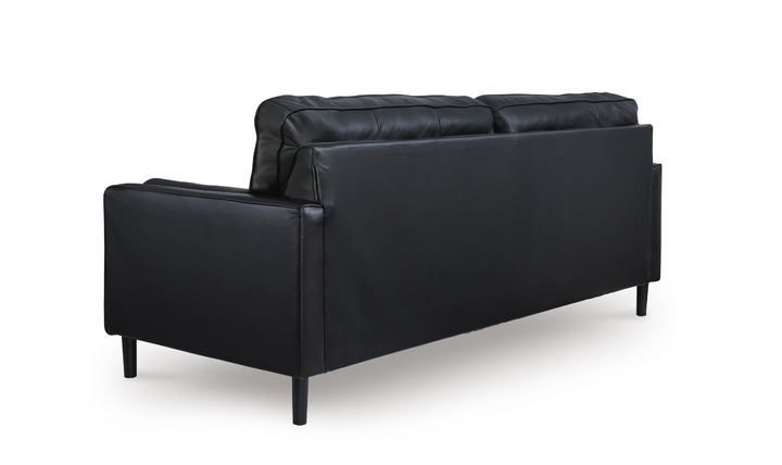Modern Heritage Bryceview Leather Onyx Black Sofa-Jennifer Furniture