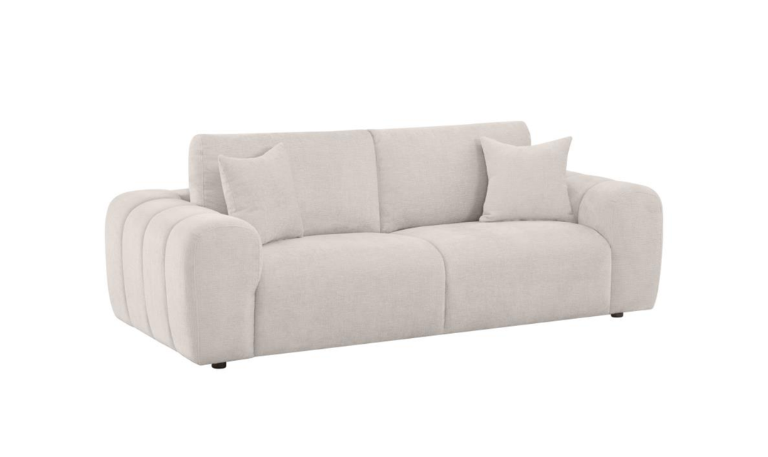 Coaster Burnett Chenille Fabric Wide Arm Sofa