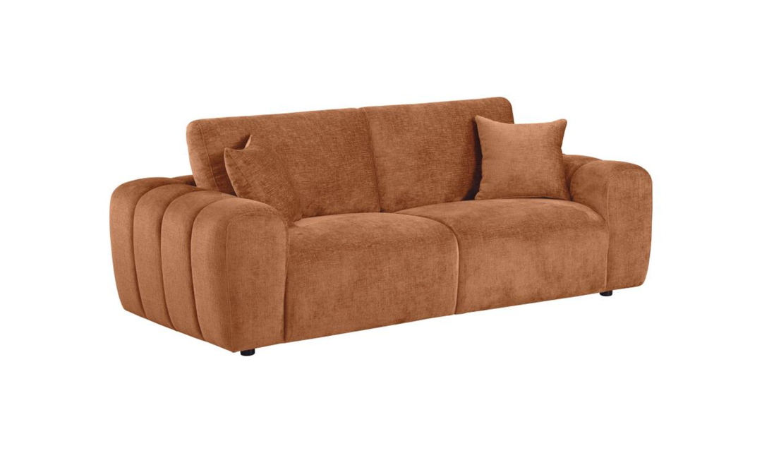 Coaster Burnett Chenille Fabric Wide Arm Sofa