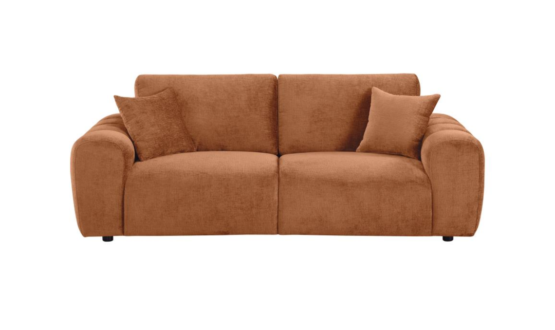 Modern Heritage Burnett Chenille Fabric Wide Arm Sofa-Jennifer Furniture