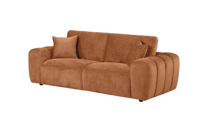 Coaster Burnett Chenille Fabric Wide Arm Sofa
