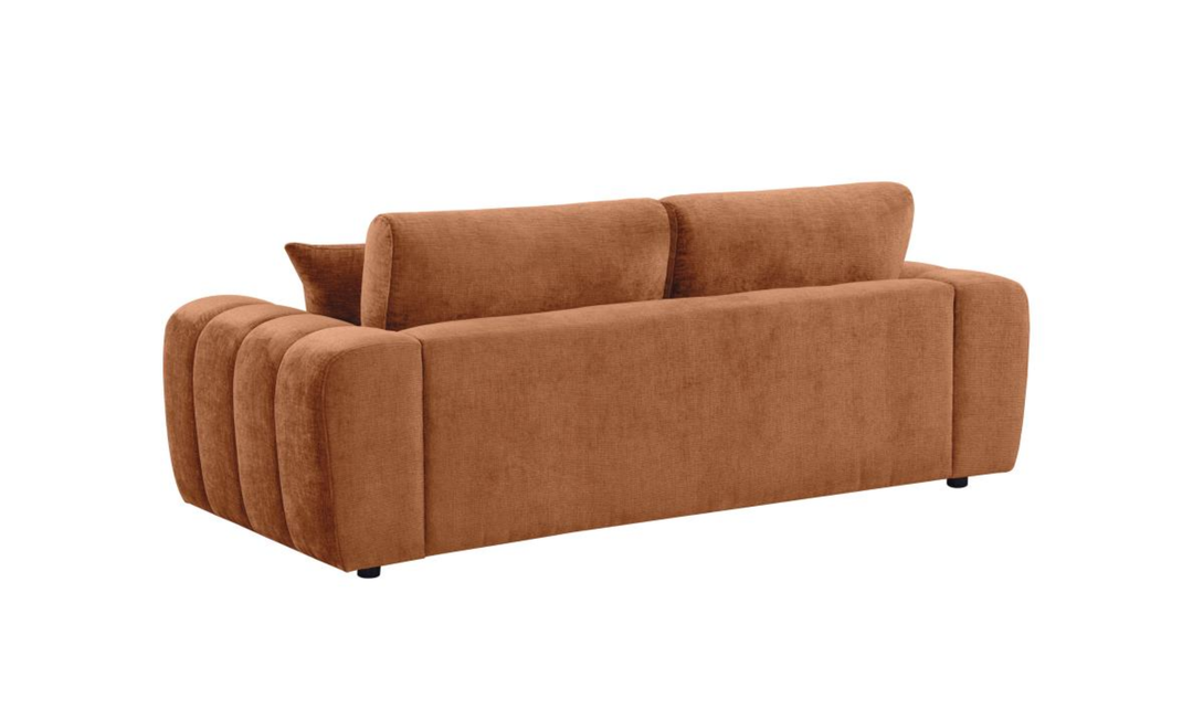 Coaster Burnett Chenille Fabric Wide Arm Sofa