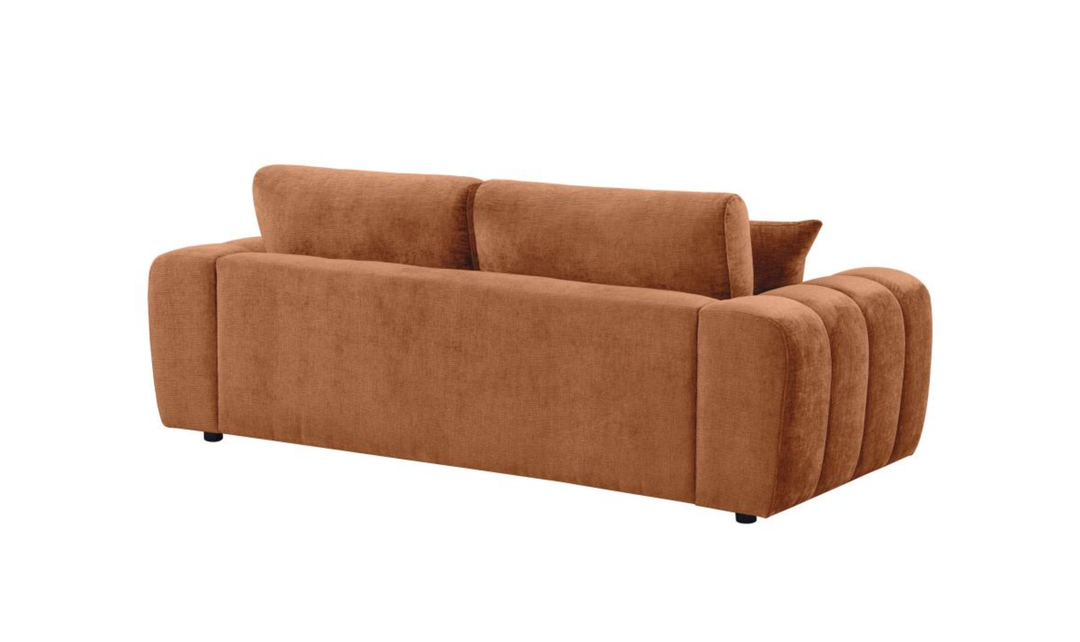 Coaster Burnett Chenille Fabric Wide Arm Sofa