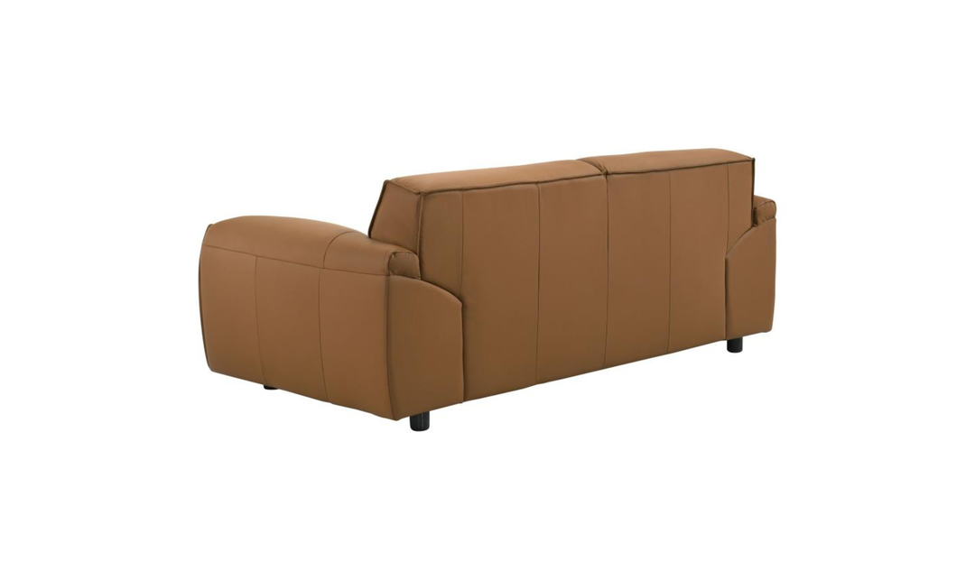 Modern Heritage Buxton Leather Loveseat with Wide Track Arms-jennifer