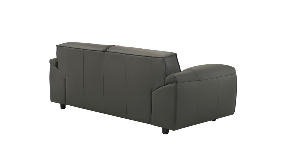 Modern Heritage Buxton Leather Loveseat with Wide Track Arms-jennifer