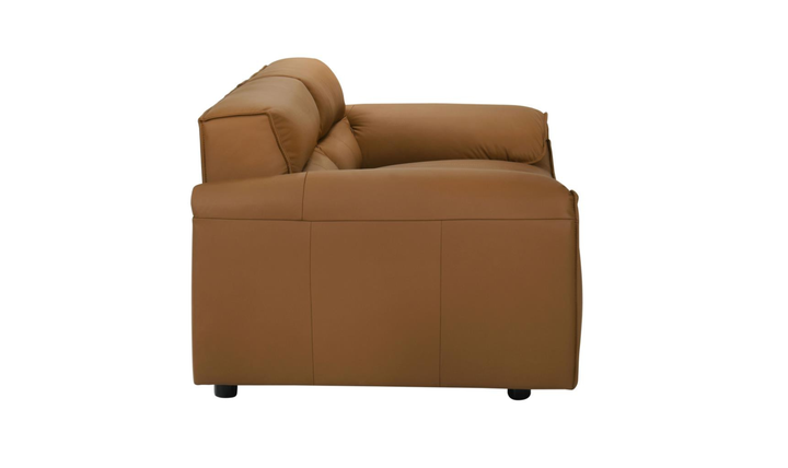 Modern Heritage Buxton Leather Loveseat with Wide Track Arms-jennifer