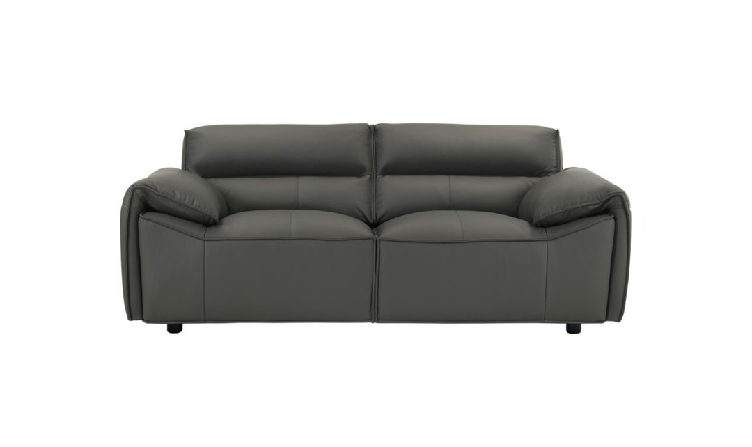 Modern Heritage Buxton Leather Loveseat with Wide Track Arms-jennifer