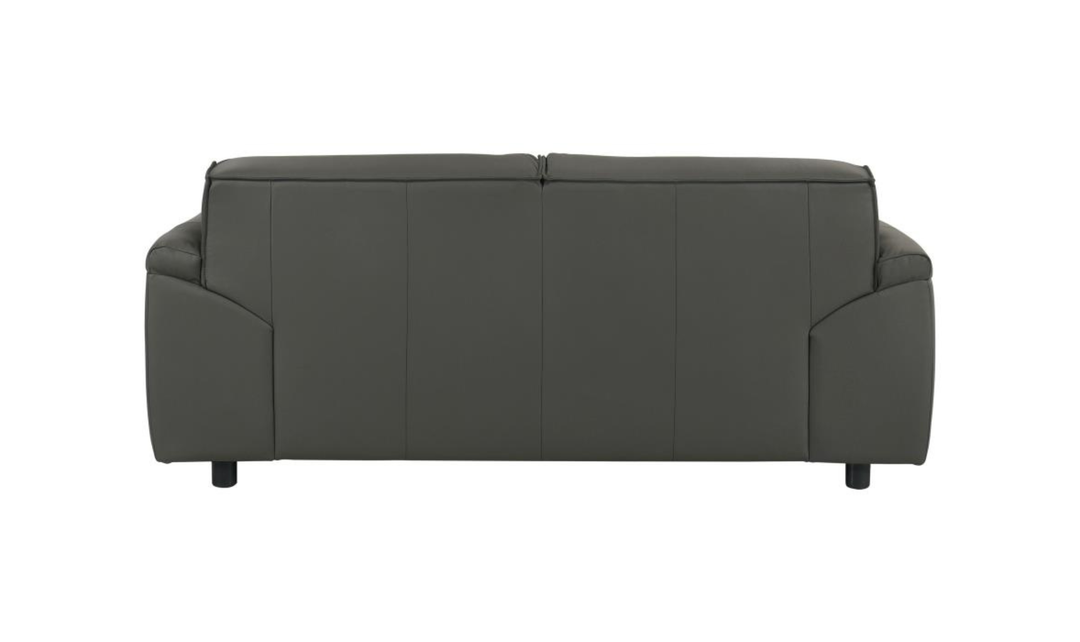 Modern Heritage Buxton Leather Loveseat with Wide Track Arms-jennifer