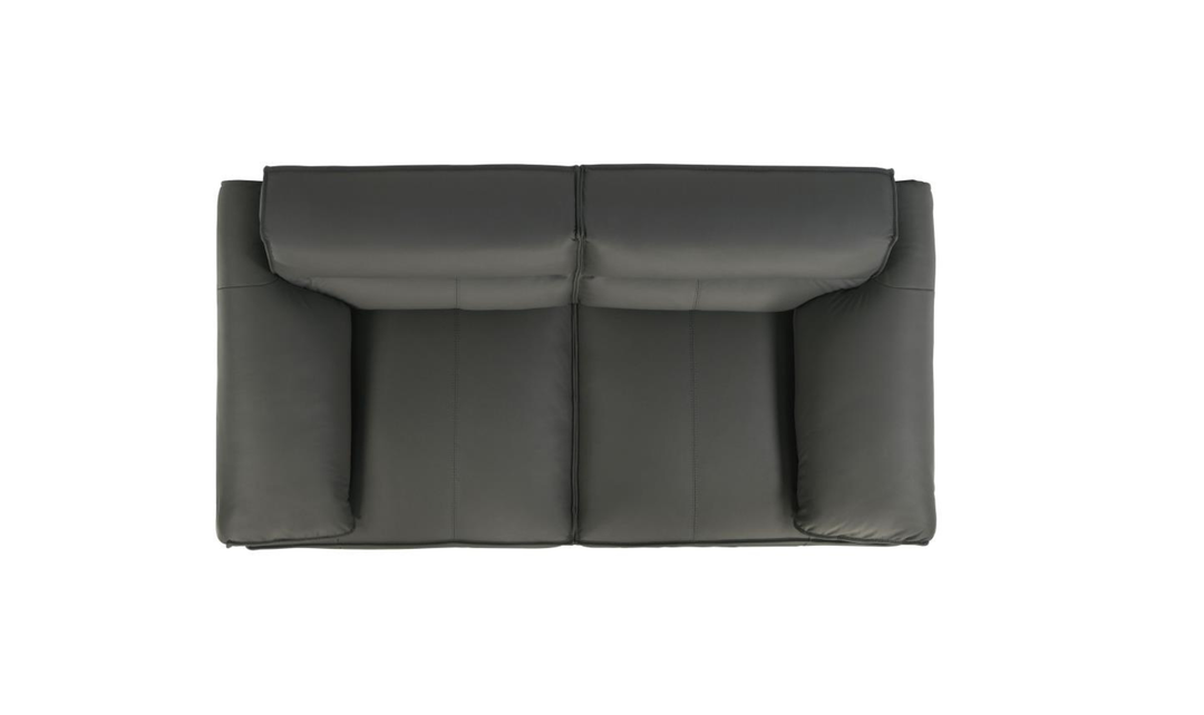 Modern Heritage Buxton Leather Loveseat with Wide Track Arms-jennifer