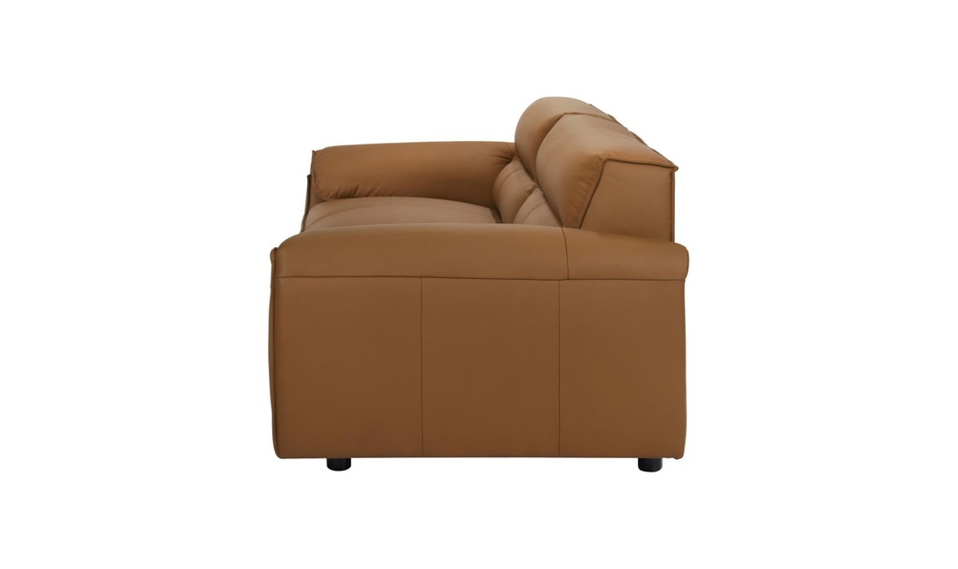 Modern Heritage Buxton Leather Sofa with Wide Track Arms-jennifer