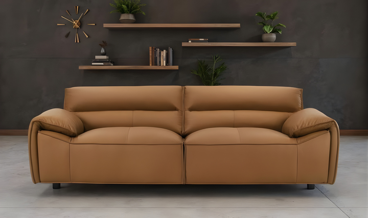 Modern Heritage Buxton Leather Sofa with Wide Track Arms-jennifer