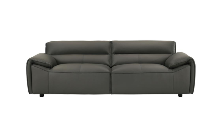 Modern Heritage Buxton Leather Sofa with Wide Track Arms-jennifer