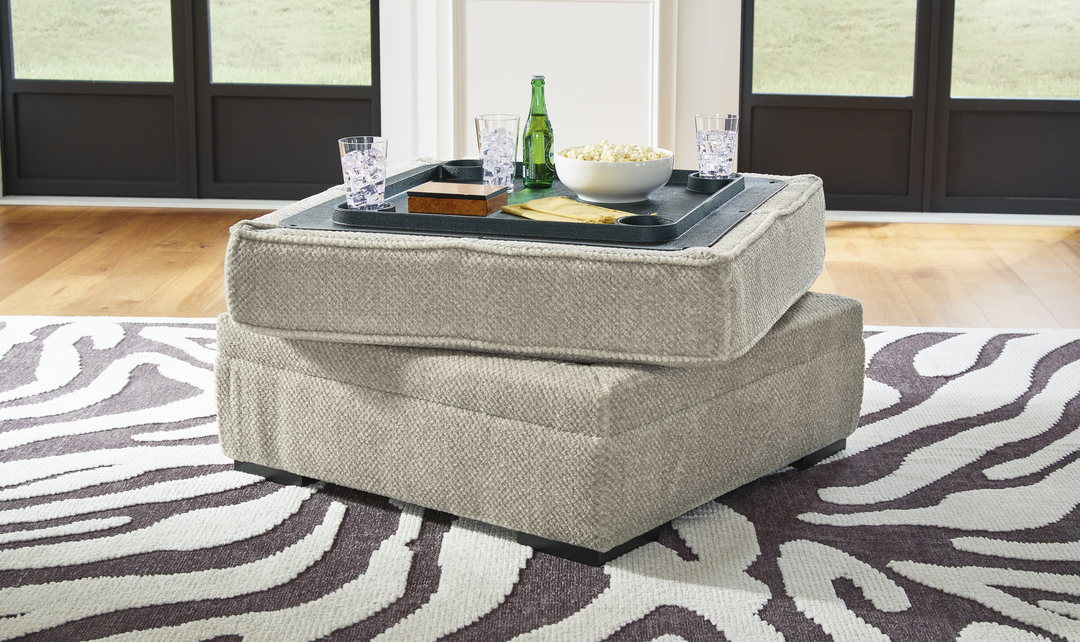 Modern Heritage Calnita Sisal Ottoman With Storage