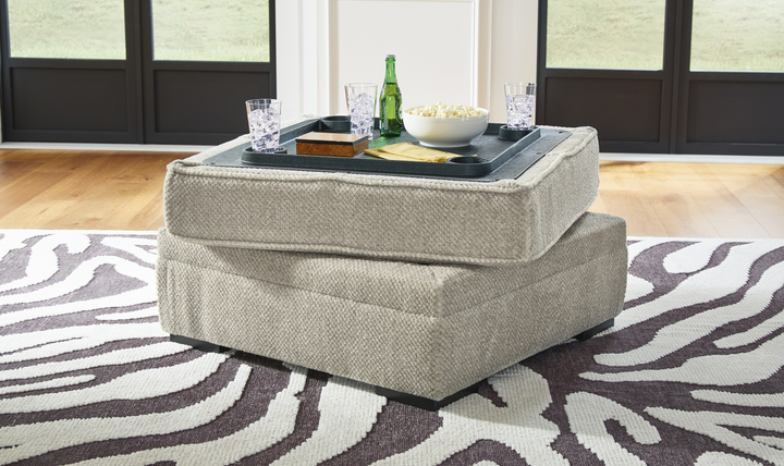 Modern Heritage Calnita Sisal Ottoman With Storage