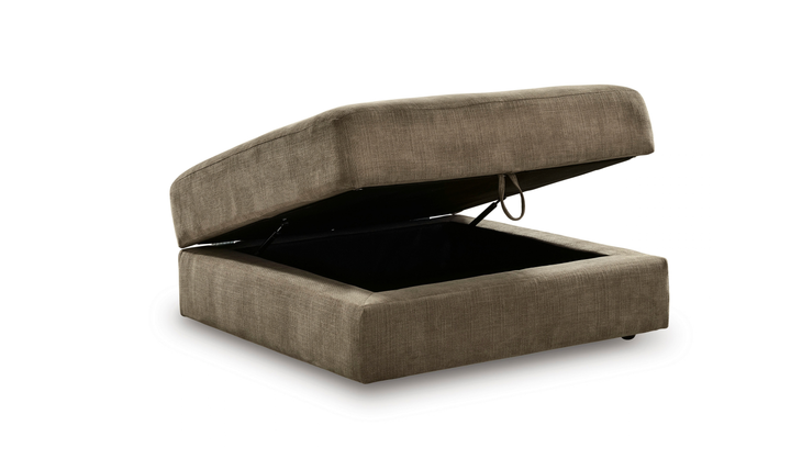 Modern Heritage Camellia-Court Fabric Ottoman With Hidden Storage-Jennifer