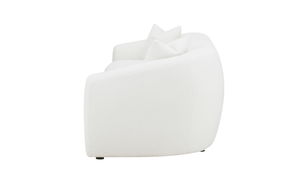 Modern Heritage Isabella Faux Sheepskin Fabric 3-Seater Sofa-jennifer Furniture