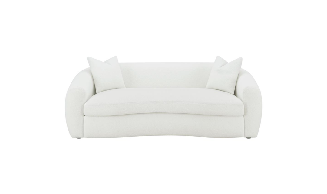 Modern Heritage Isabella Faux Sheepskin Fabric 3-Seater Sofa-jennifer Furniture