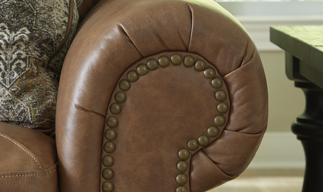 Modern Heritage Carianna 3 Seater Queen Sofa Sleeper With Top Grain Leather-Jennifer Furniture