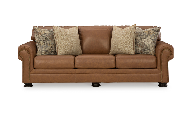 Modern Heritage Carianna 3 Seater Queen Sofa Sleeper With Top Grain Leather-jennifer furniture