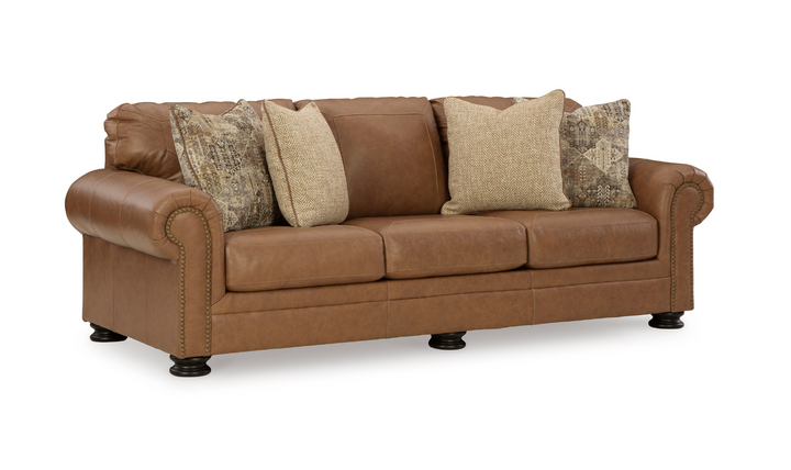 Modern Heritage Carianna 3 Seater Queen Sofa Sleeper With Top Grain Leather-jennifer furniture