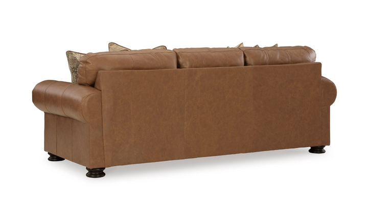 Modern Heritage Carianna 3 Seater Queen Sofa Sleeper With Top Grain Leather-jennifer furniture