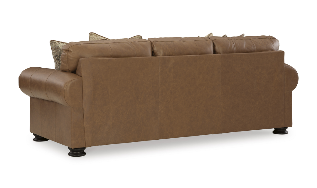 Modern Heritage Carianna 3 Seater Queen Sofa Sleeper With Top Grain Leather-Jennifer Furniture