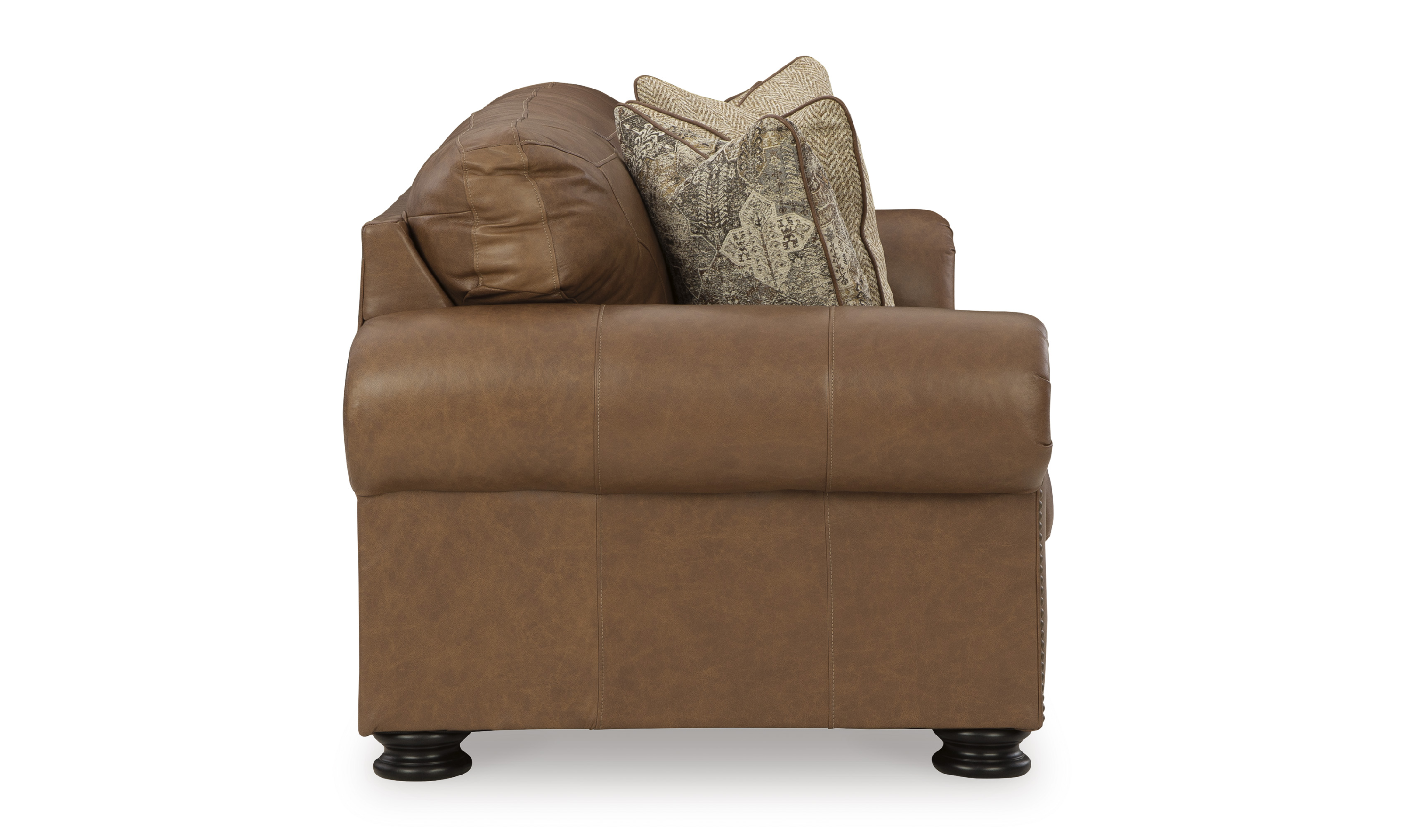 Modern Heritage Carianna 3 Seater Queen Sofa Sleeper With Top Grain Leather-Jennifer Furniture