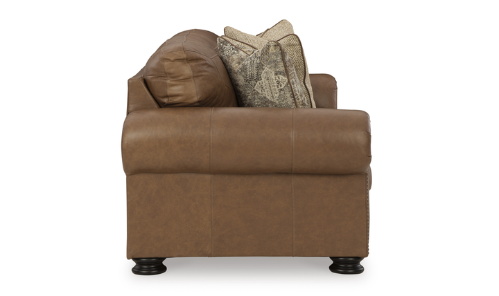 Modern Heritage Carianna 3 Seater Queen Sofa Sleeper With Top Grain Leather-Jennifer Furniture