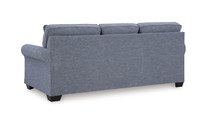 Modern Heritage Carissa Manor Denim 3 Seater Fabric Sofa-Jennifer Furniture
