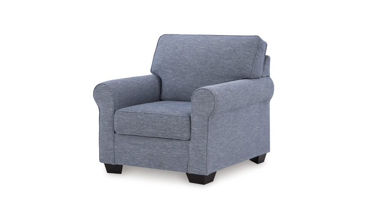 Modern Heritage Carissa Manor Denim Fabric Chair