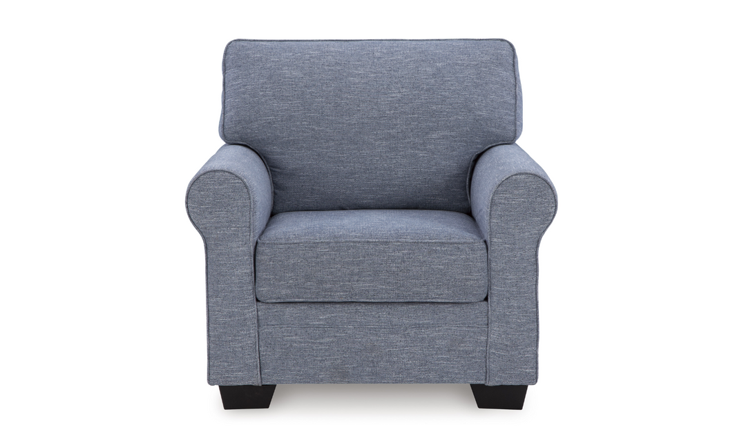 Modern Heritage Carissa Manor Denim Fabric Chair