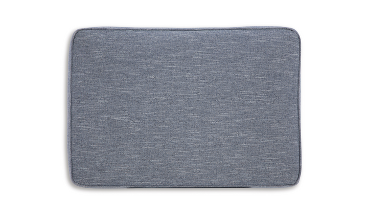 Modern Heritage Carissa Manor Denim Fabric Ottoman-Jennifer Furniture