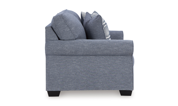 Modern Heritage Carissa Manor Fabric Denim Loveseat-Jennifer Furniture