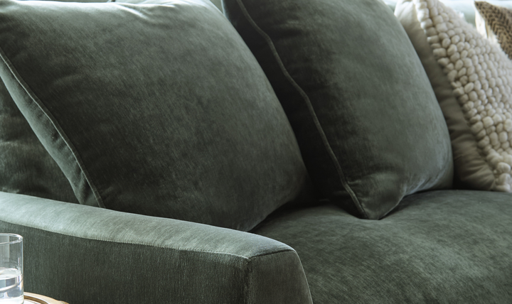 Modern Heritage Carriage View 3-Piece Fabric Sectional Sofa