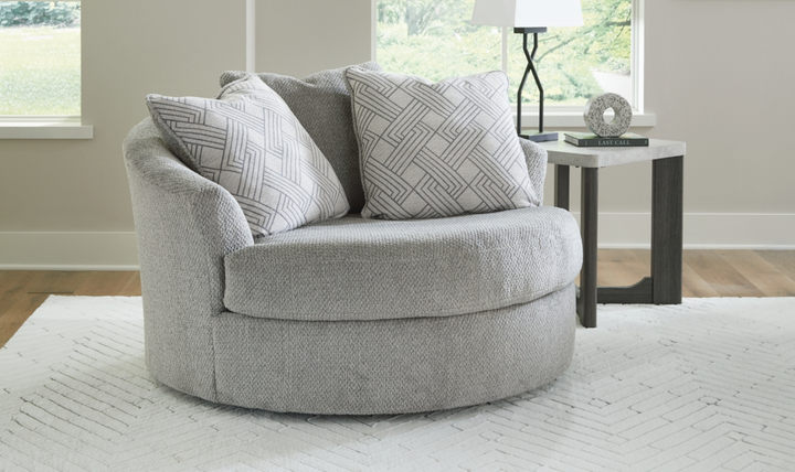 Modern Heritage Casselbury Oversized Swivel Accent Chair-Jennifer Furniture