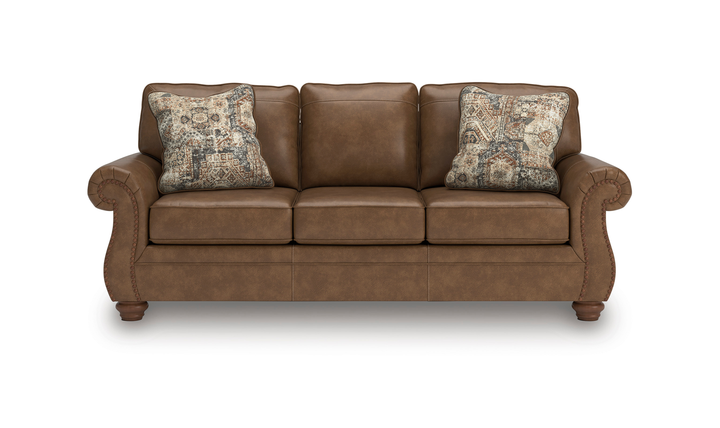 Modern Heritage Chasemore Faux Leather Sofa with Reversible Seat Cushions