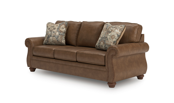 Modern Heritage Chasemore Faux Leather Sofa with Reversible Seat Cushions
