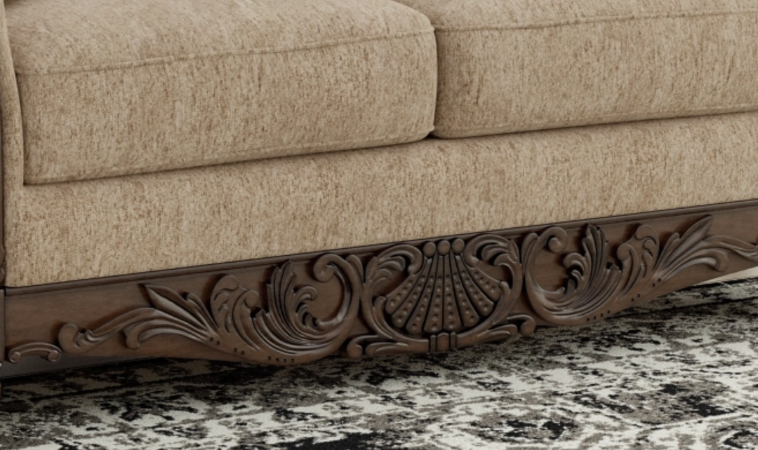 Modern Heritage Chelsworth Golden Fabric Living Room Set