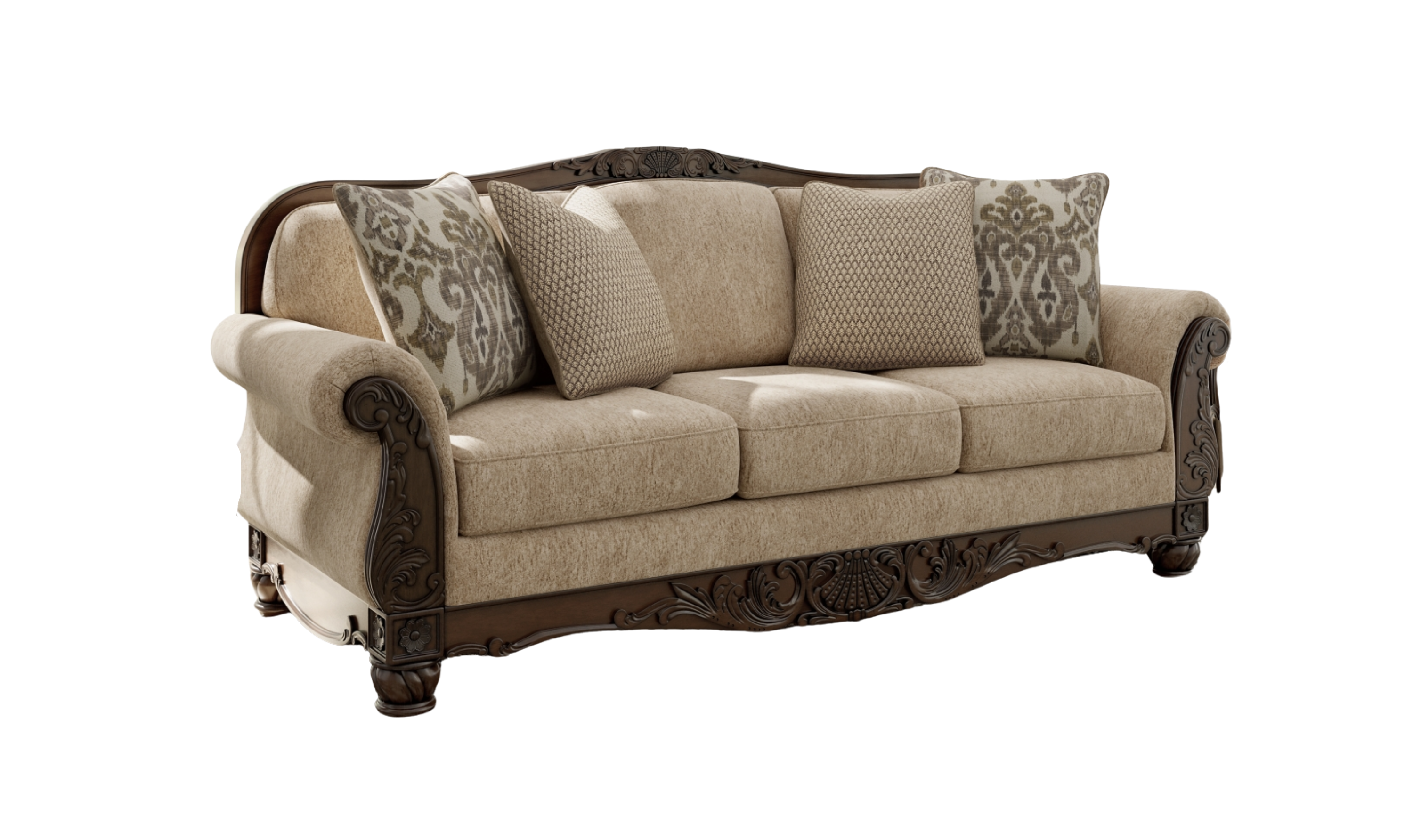Modern Heritage Chelsworth Golden Fabric Living Room Set-Jennifer Furniture
