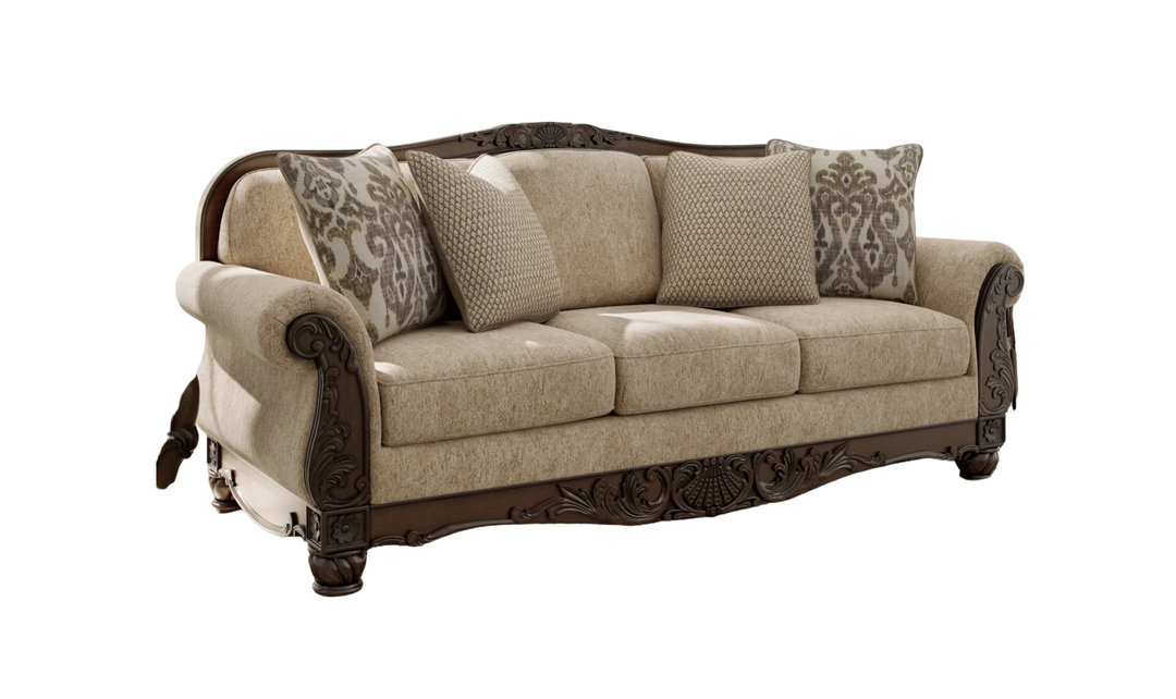Modern Heritage Chelsworth Golden Fabric Living Room Set