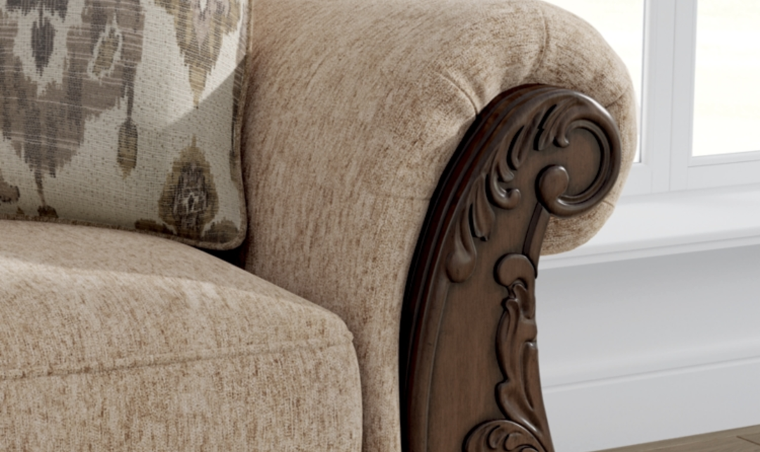 Modern Heritage Chelsworth Golden Fabric Living Room Set