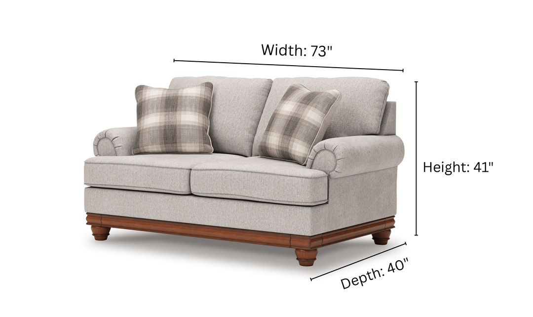 Modern Heritage Clearbrooke Fabric Loveseat