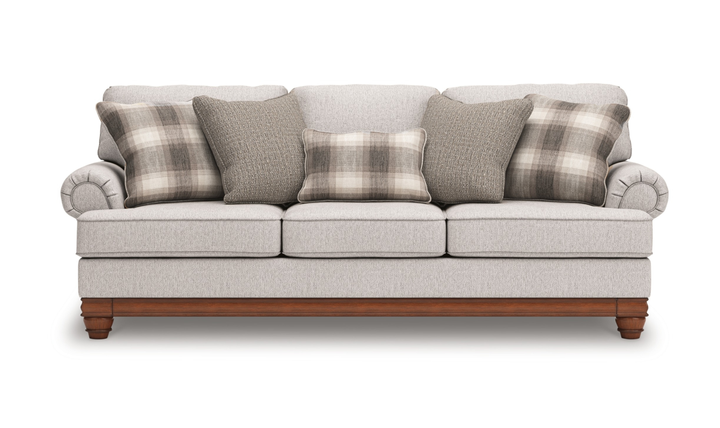 Modern Heritage Clearbrooke Gray Polyester Sofa