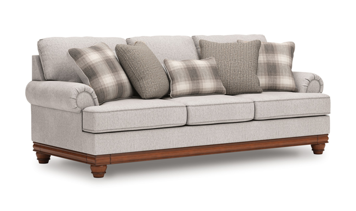 Modern Heritage Clearbrooke Gray Polyester Sofa