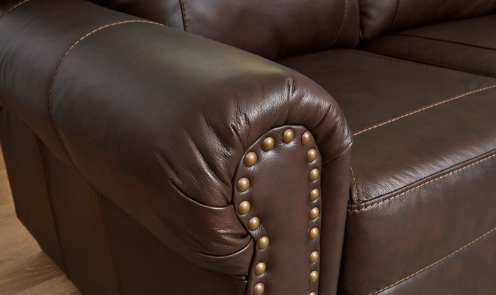 Modern Heritage Colleton Dark Brown Leather Living Room Set-Jennifer Furniture
