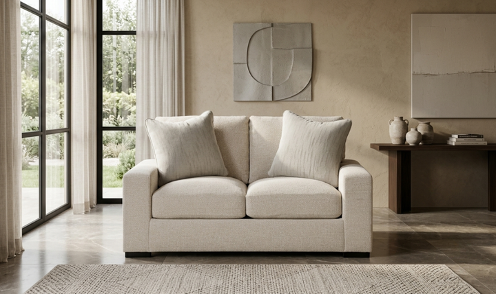Modern Heritage Conlee-Pike Polyester Upholstered Loveseat-Jennifer Furniture