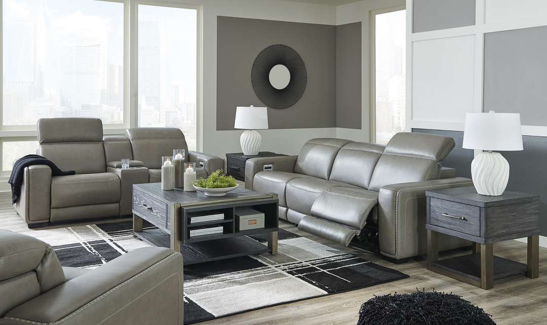 Modern Heritage Correze Leather Power Reclining Living Room Set