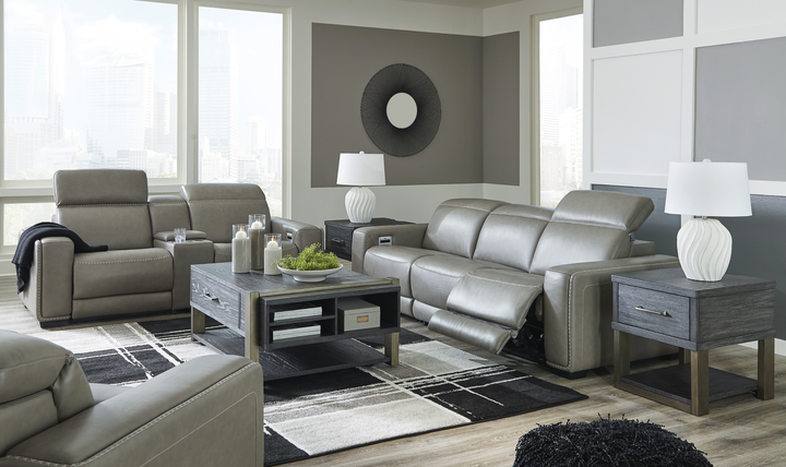 Modern Heritage Correze Leather Power Reclining Living Room Set