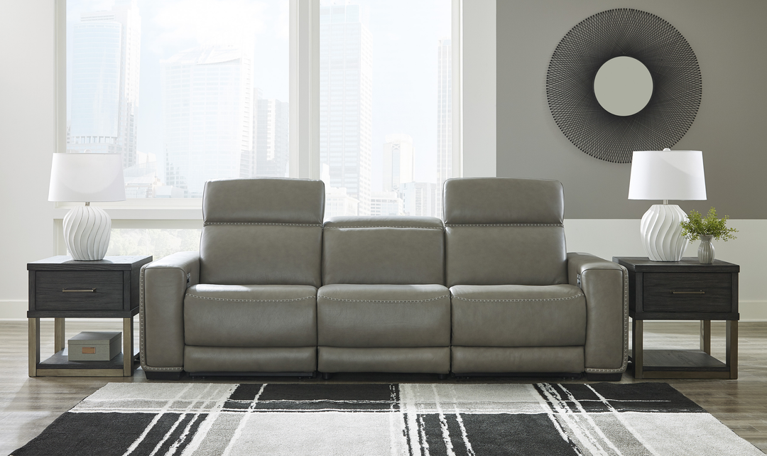 Modern Heritage Correze Leather Power Reclining Living Room Set